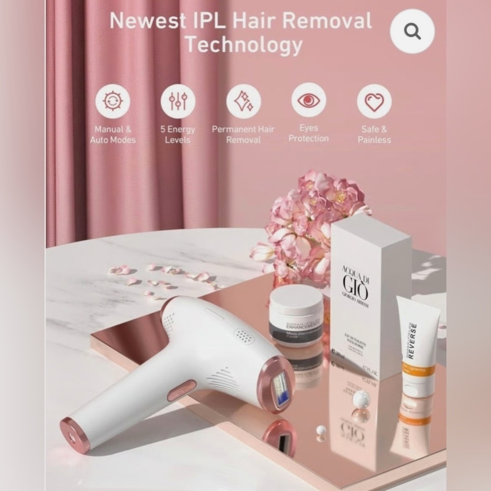 IPL Hair Removal Device - Pink - Picture 4 of 6